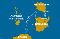 Koh Phangan Bungalows & Accommodation - Access How To Get There